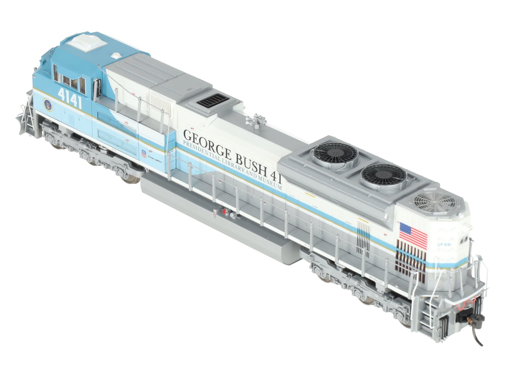 MTH 80-2282-1 HO George Bush SD70ACe Diesel Locomotive w/Sound #4141 EX/Box