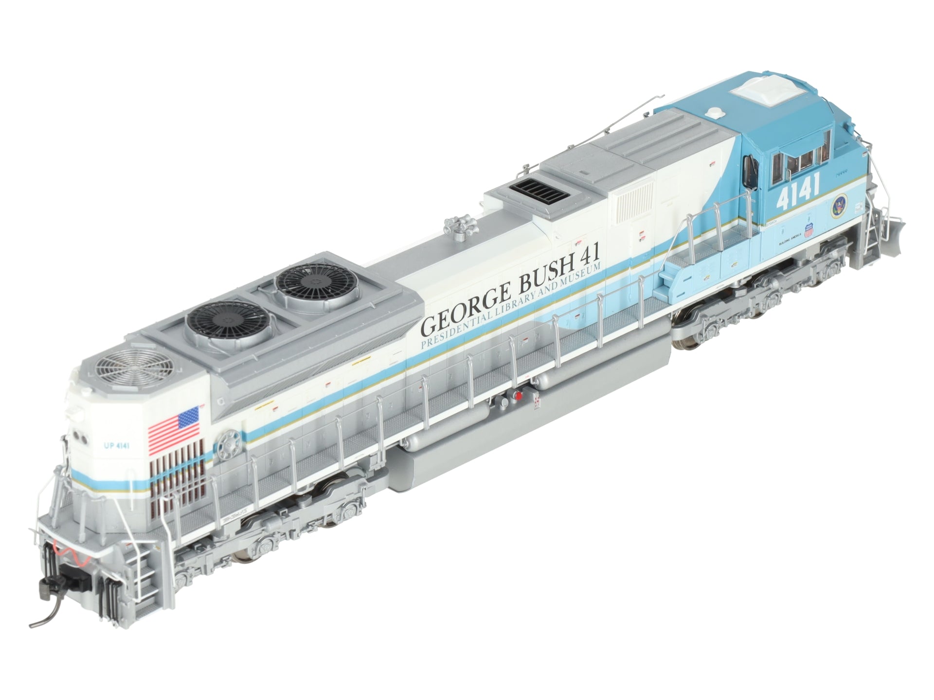 MTH 80-2282-1 HO George Bush SD70ACe Diesel Locomotive w/Sound #4141 EX/Box