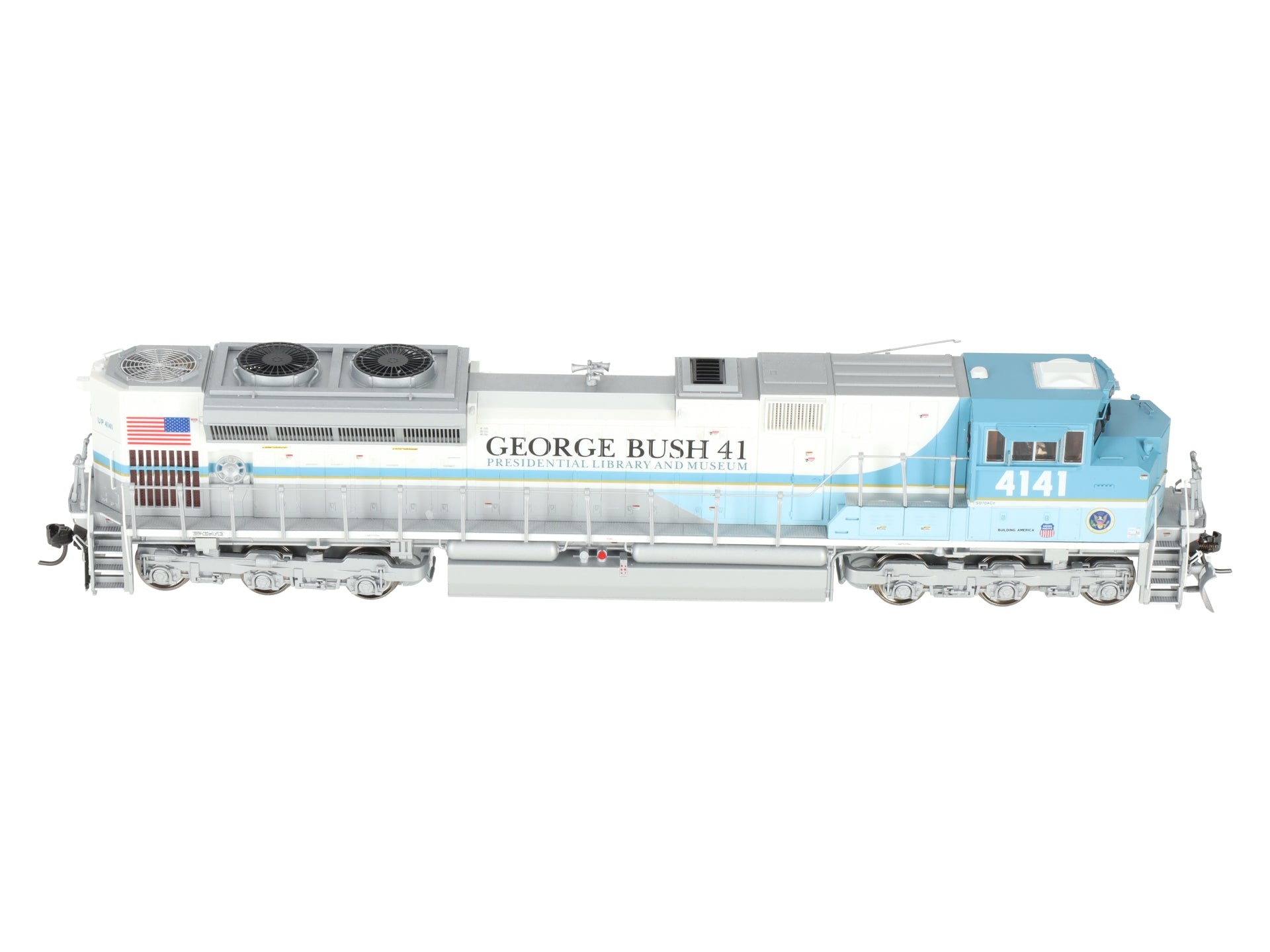MTH 80-2282-1 HO George Bush SD70ACe Diesel Locomotive w/Sound #4141 EX/Box