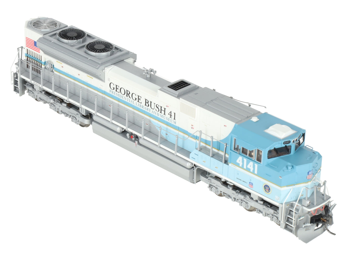 MTH 80-2282-1 HO George Bush SD70ACe Diesel Locomotive w/Sound #4141 EX/Box