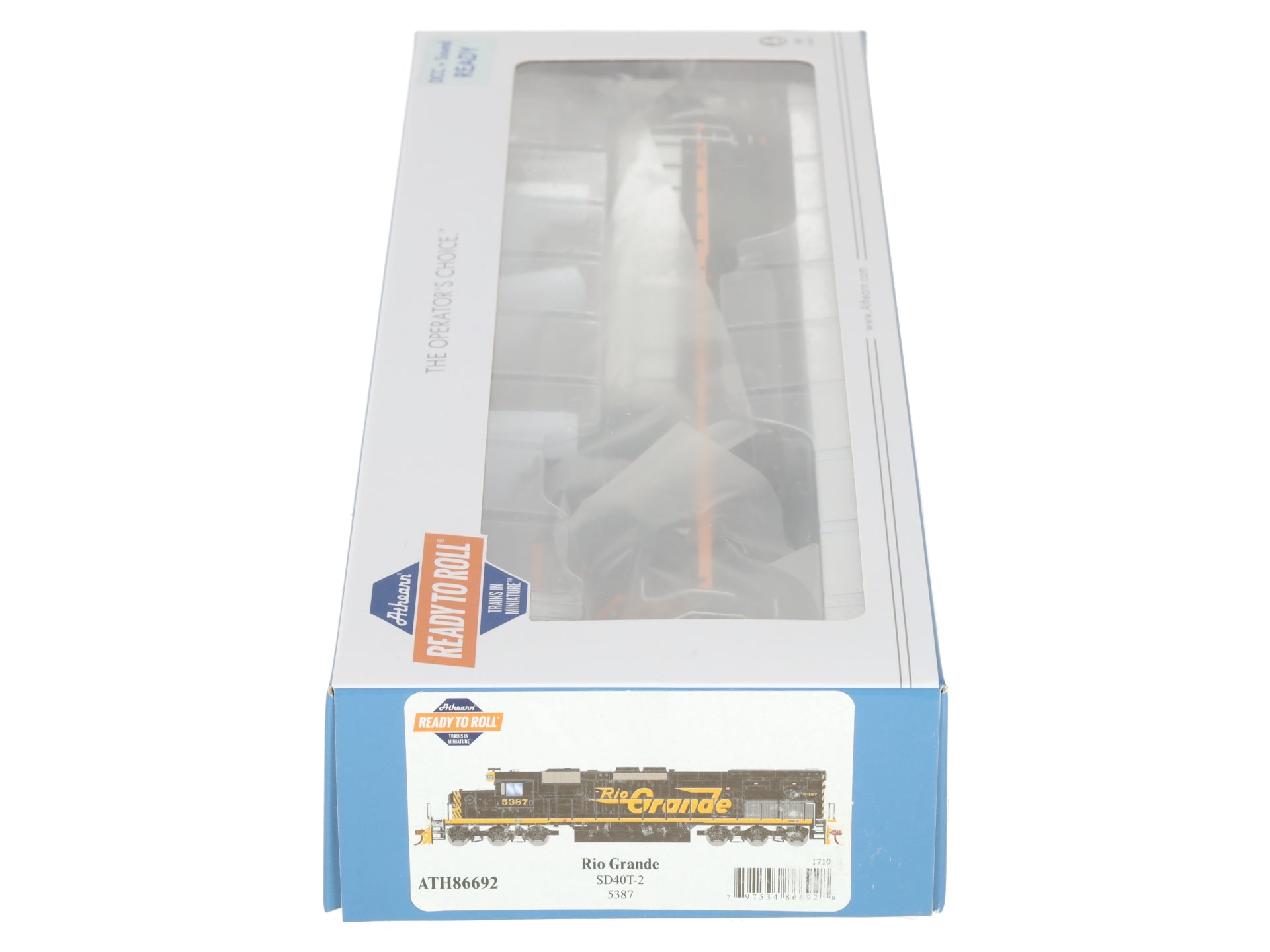 Athearn 86692 HO Denver & Rio Grande Western RTR SD40T-2 Diesel Locomotive #5387 EX/Box