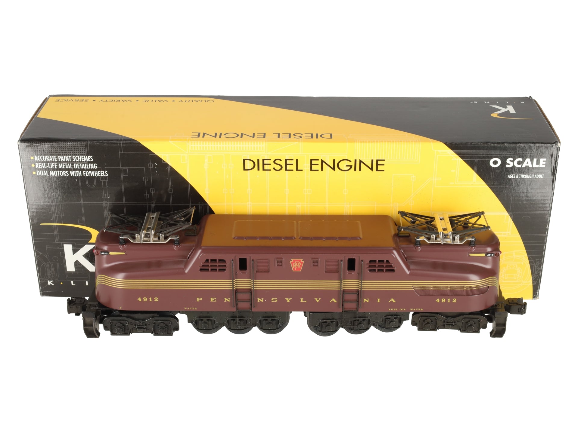K-Line K2780-4912 O Gauge Pennsylvania GG-1 Electric Locomotive #4912 NIB