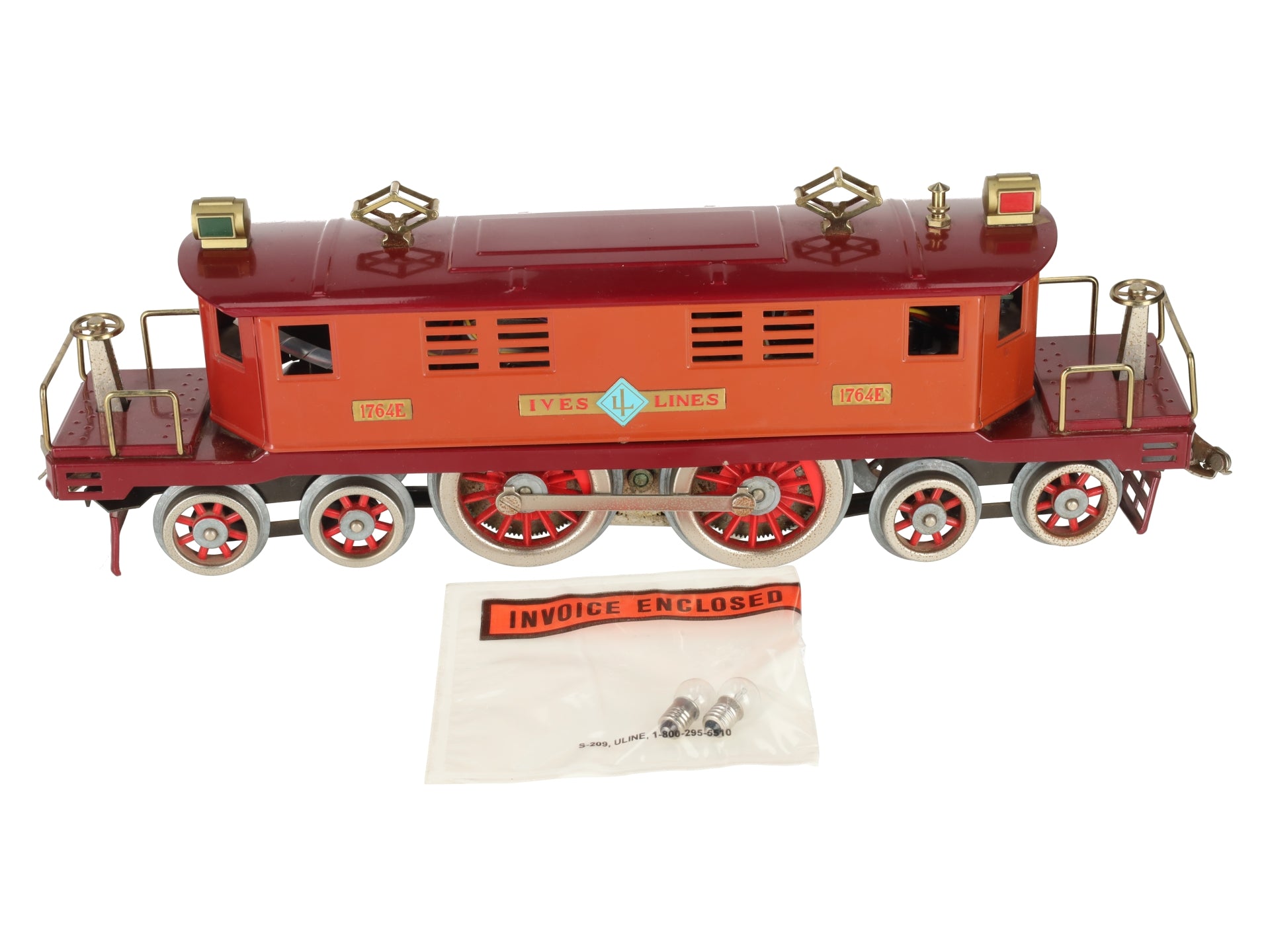 MTH 10-1169-1 Std. Gauge Terra Cotta Ives 1764E Transition Electric Locomotive VG