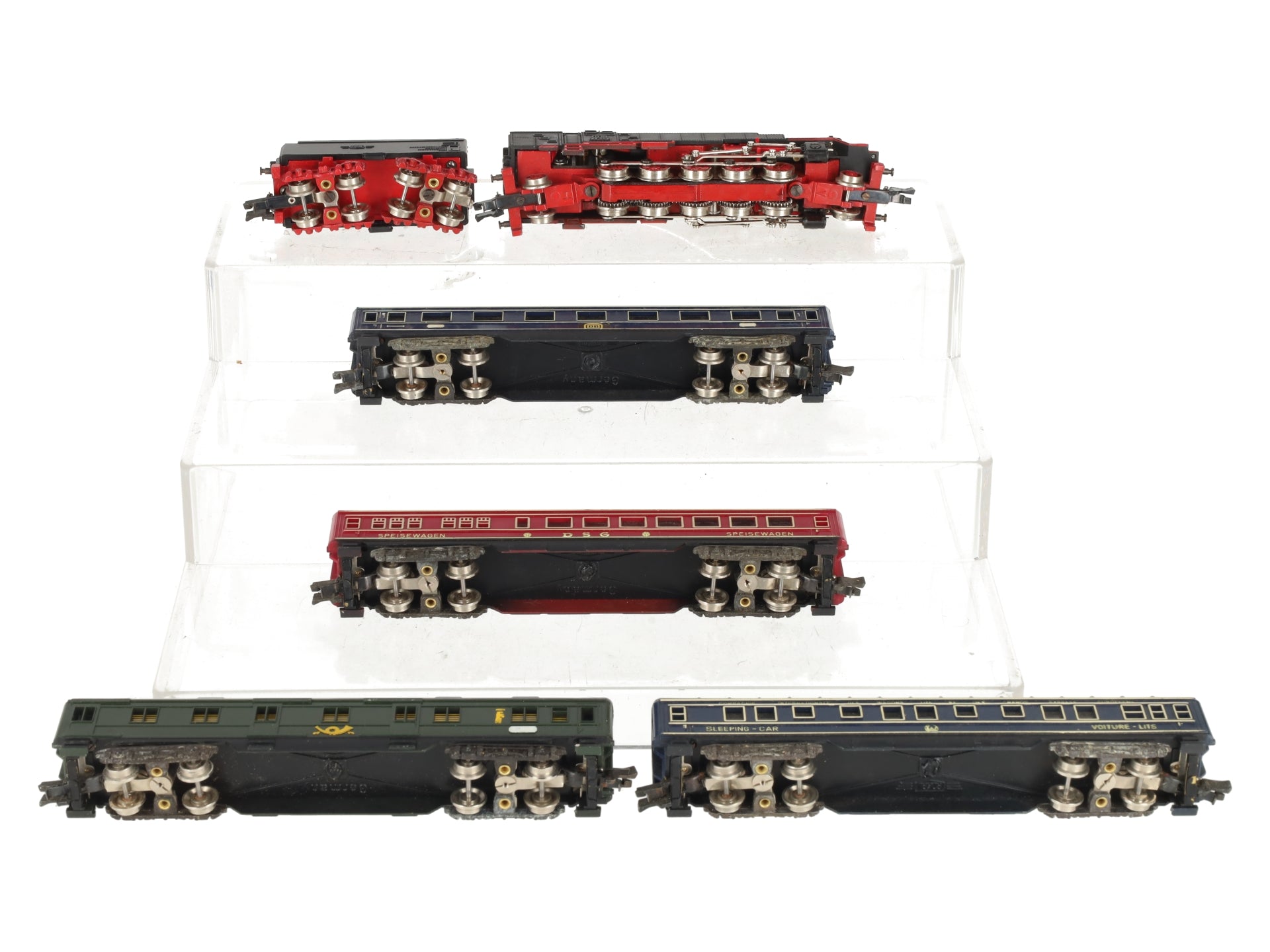Rokal 0114 TT Gauge Deutsche Bundesbah Nordexpress Steam Locomotive Pass. Set VG