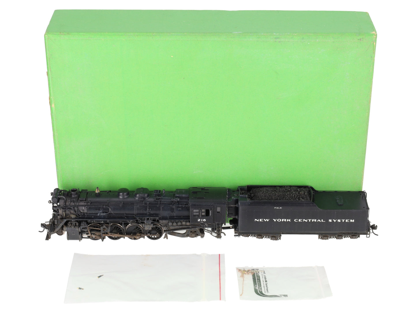 Overland 1453 HO BRASS P&LE 'H106' 2-8-2 Steam Loco & Tender(Vestibule) -Painted/Box