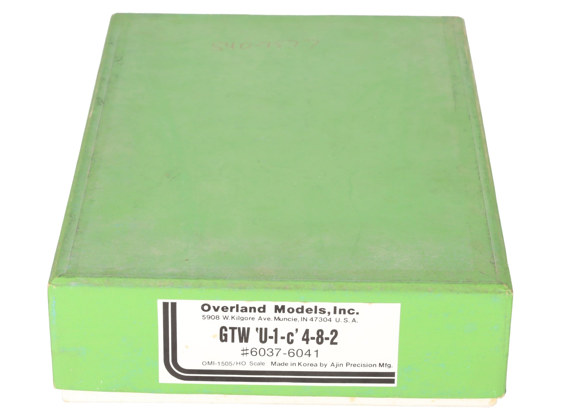 Overland 1505 HO BRASS GTW U-1-c 4-8-2 Steam Locomotive -painted/Box