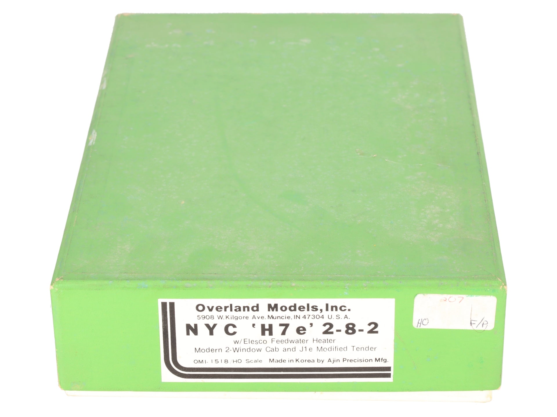 Overland 1518 HO BRASS NYC H7e 2-8-2 Steam Locomotive & Tender -Painted/Box