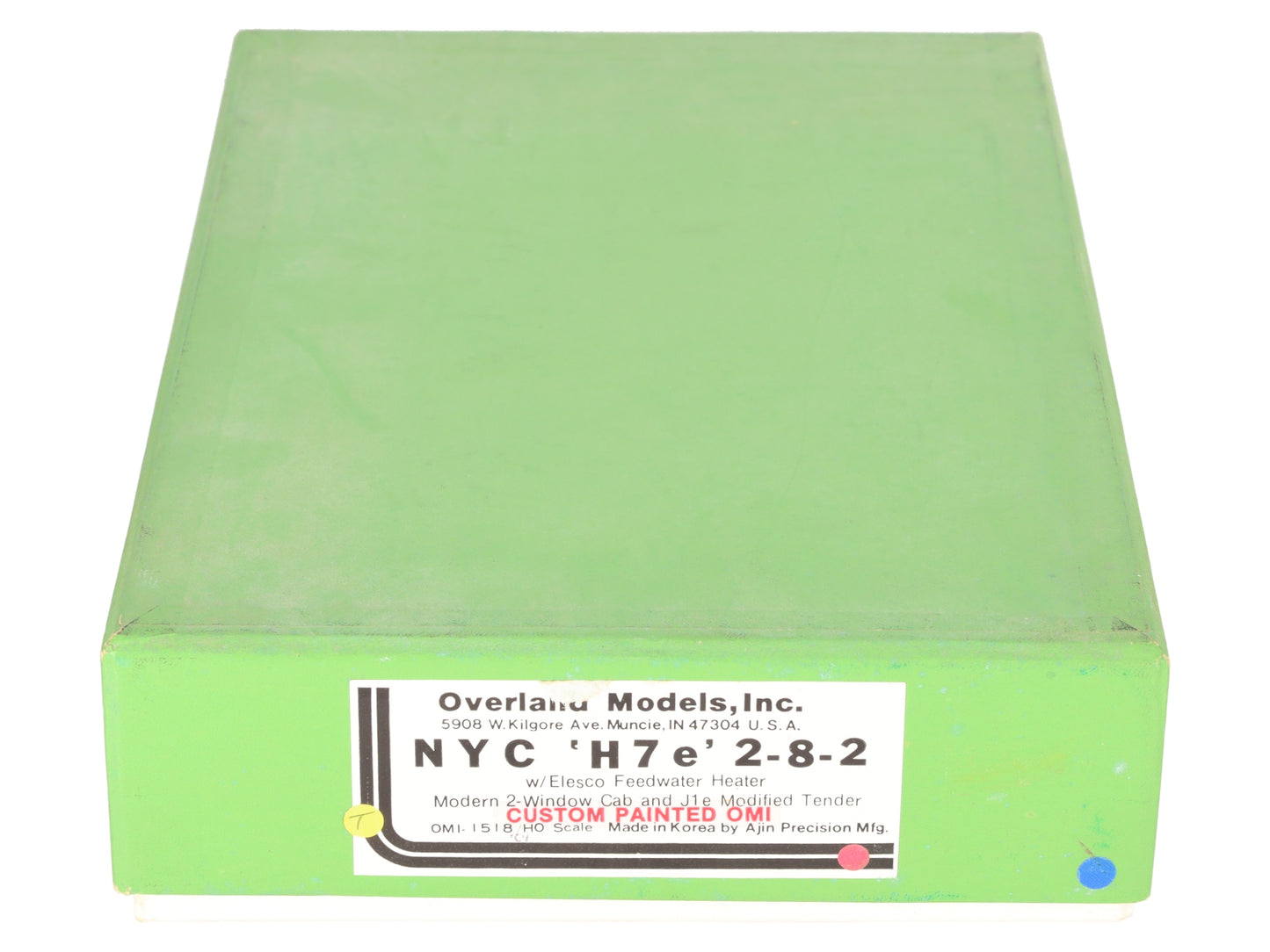 Overland 1518 HO BRASS NYC H7e 2-8-2 Steam Locomotive & Tender -Painted/Box