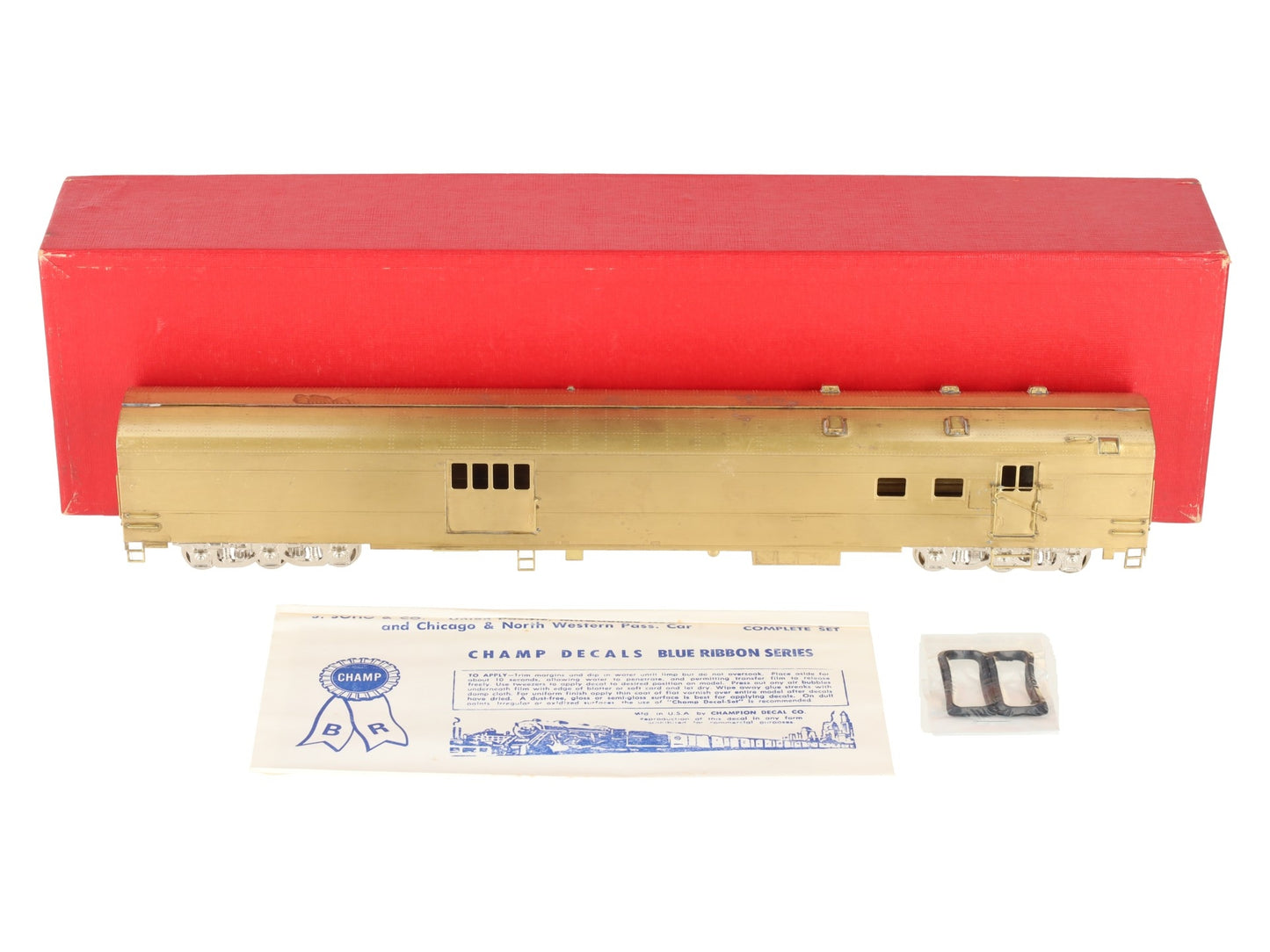 Precision Brass 0257 HO BRASS C&NW Baggage/RPO Passenger Car #8227 - Unpainted VG/Box
