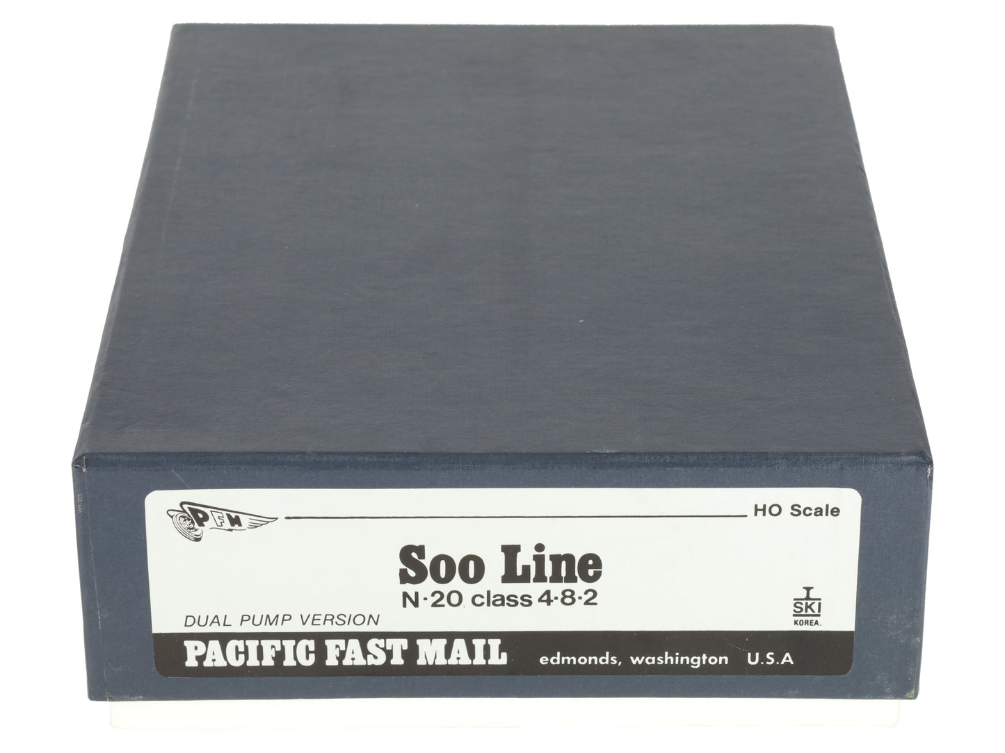 Pacific Fast Mail HO BRASS Soo Line N-20 Class 4-8-2 Steam Loco - Unpainted VG/Box