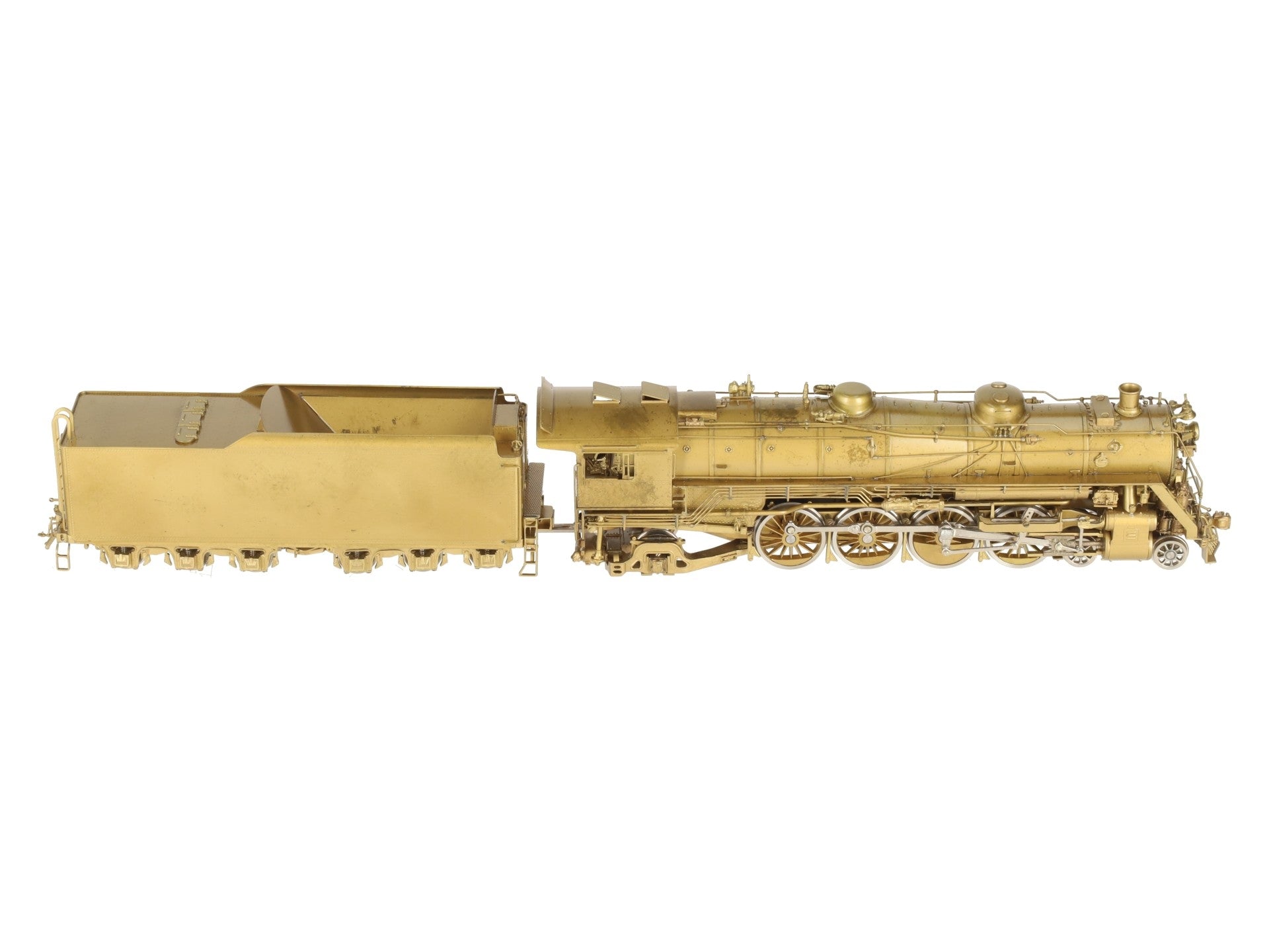 Pacific Fast Mail HO BRASS Soo Line N-20 Class 4-8-2 Steam Loco - Unpainted VG/Box