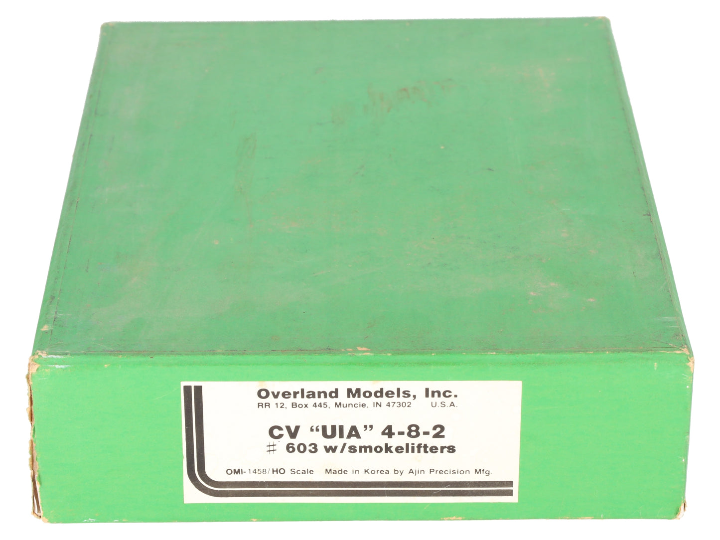 OMI 1458 HO Scale BRASS CV "UIA" 4-8-2 Steam Locomotive & Tender - Custom/Box