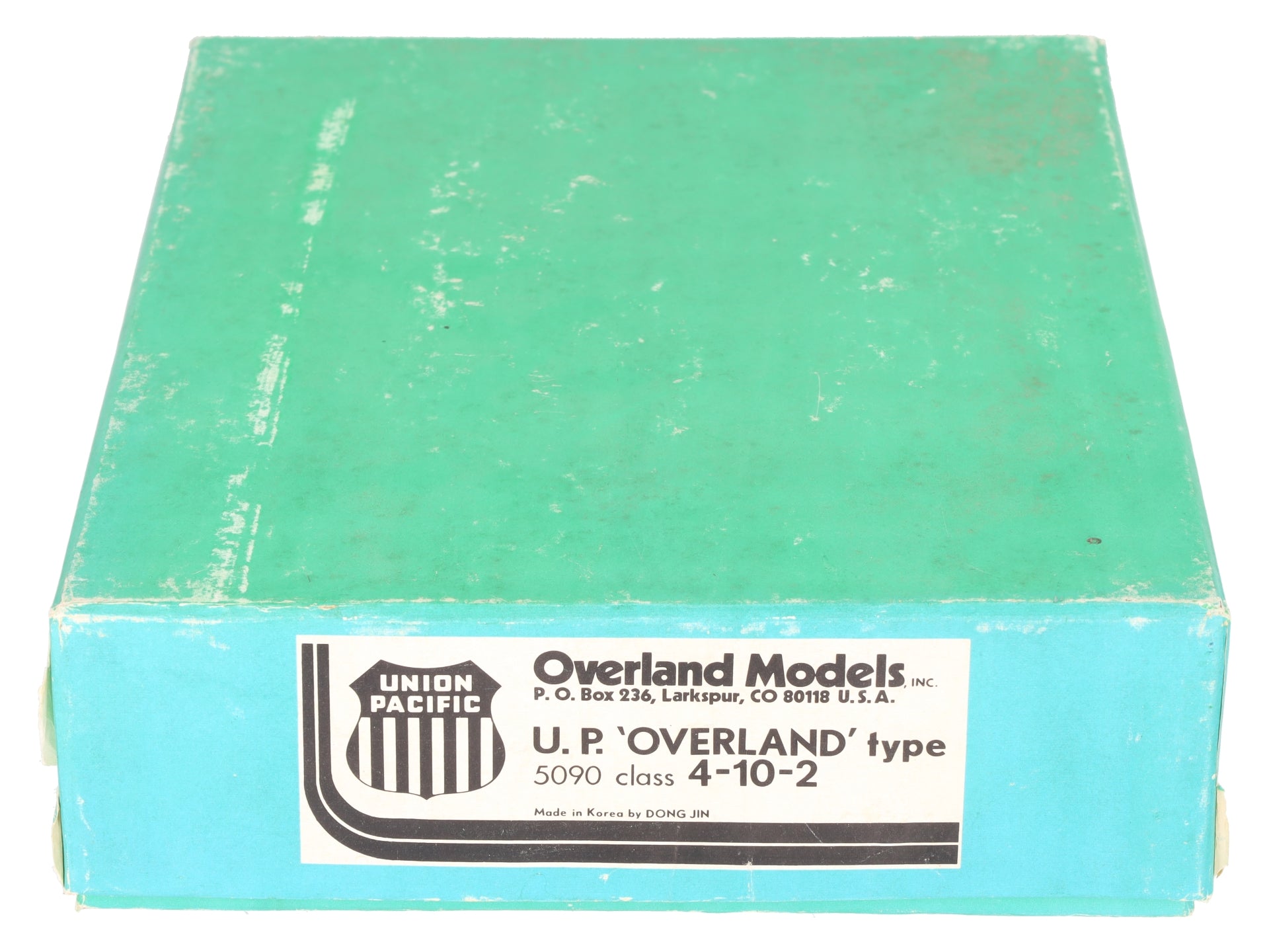 Overland HO Scale Brass UP 5090 4-10-2 Steam Locomotive w/Tender -Unpainted EX/Box
