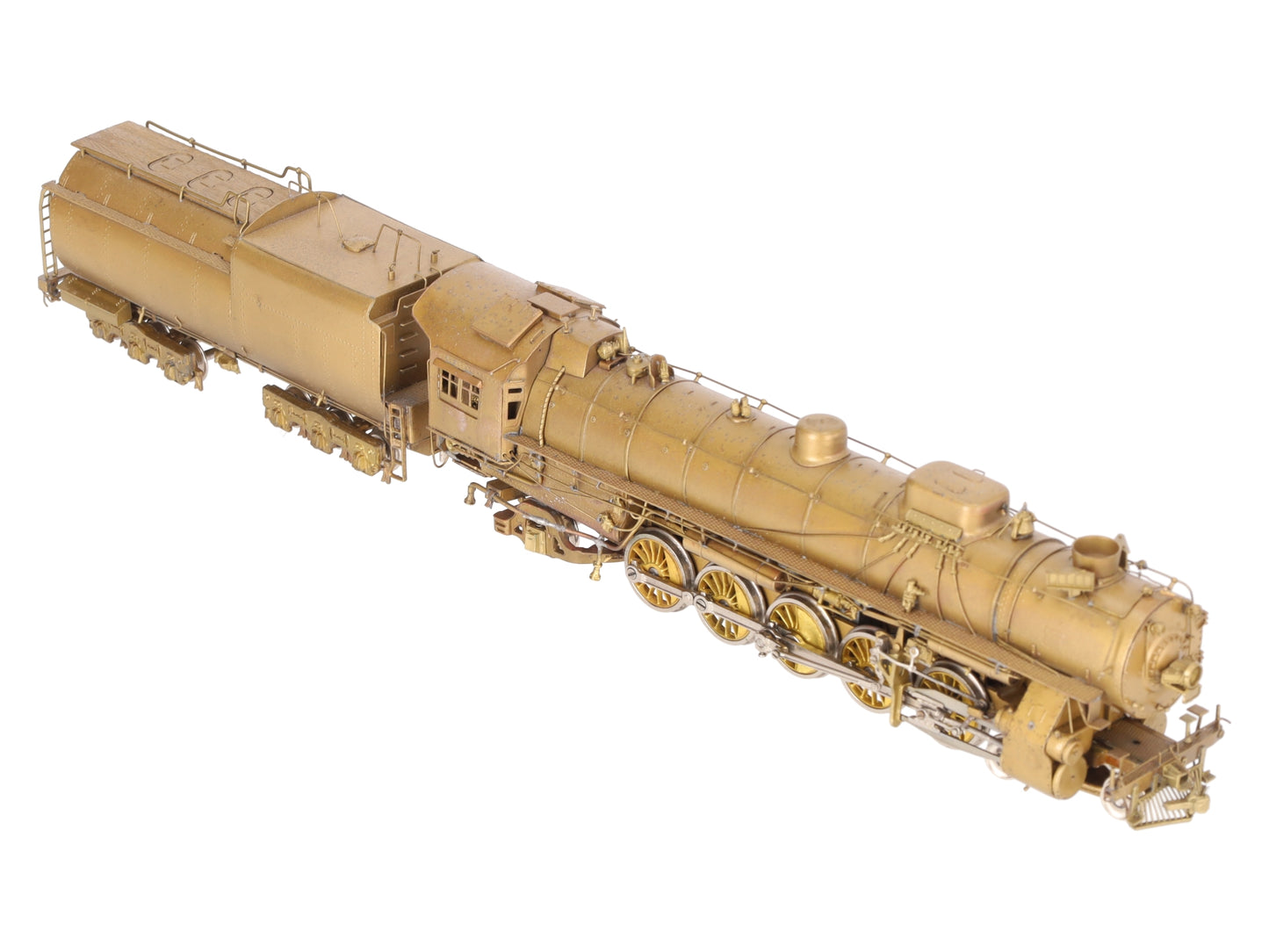 Overland HO Scale Brass UP 5090 4-10-2 Steam Locomotive w/Tender -Unpainted EX/Box