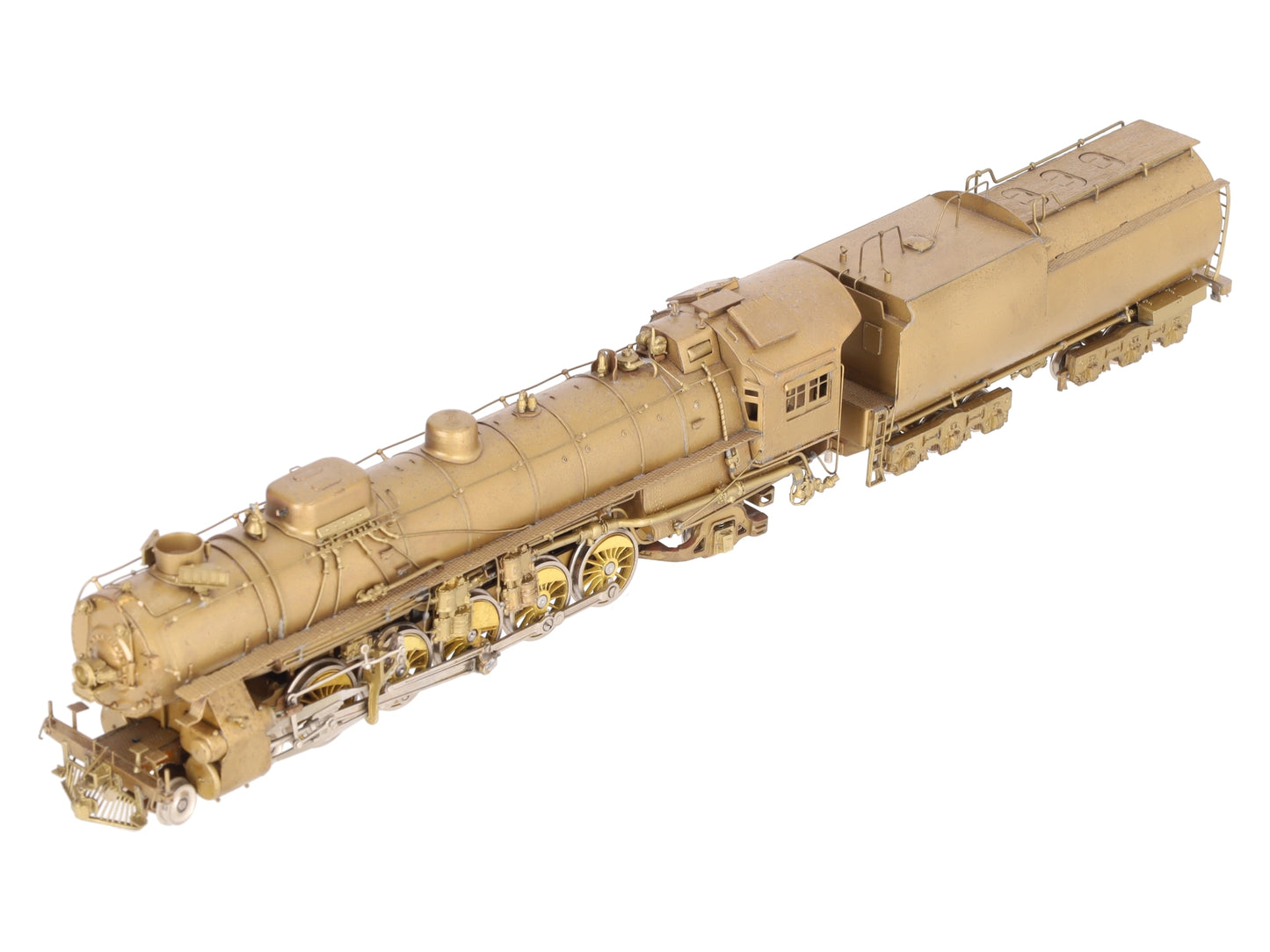 Overland HO Scale Brass UP 5090 4-10-2 Steam Locomotive w/Tender -Unpainted EX/Box