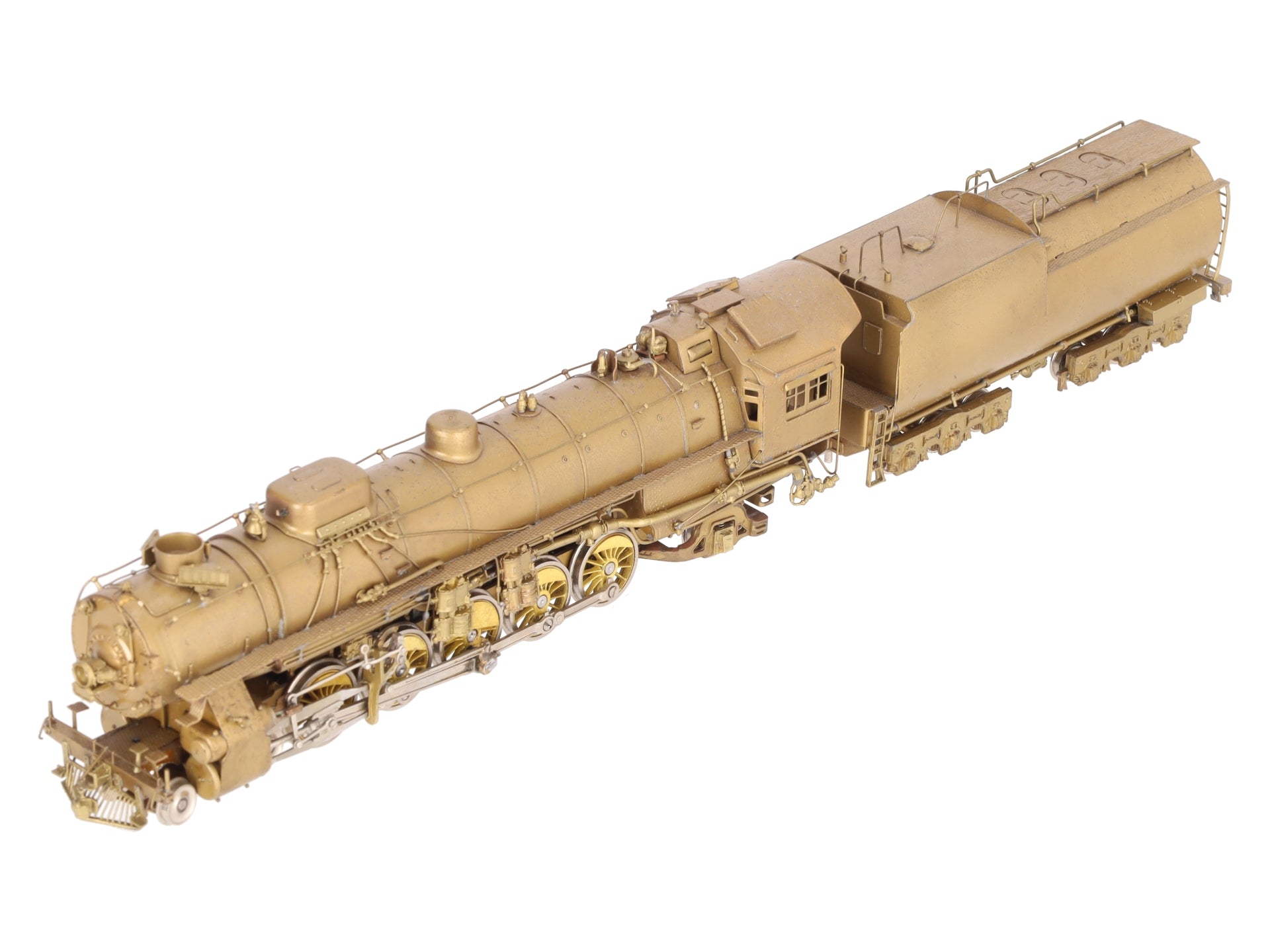 Overland HO Scale Brass UP 5090 4-10-2 Steam Locomotive w/Tender -Unpainted EX/Box