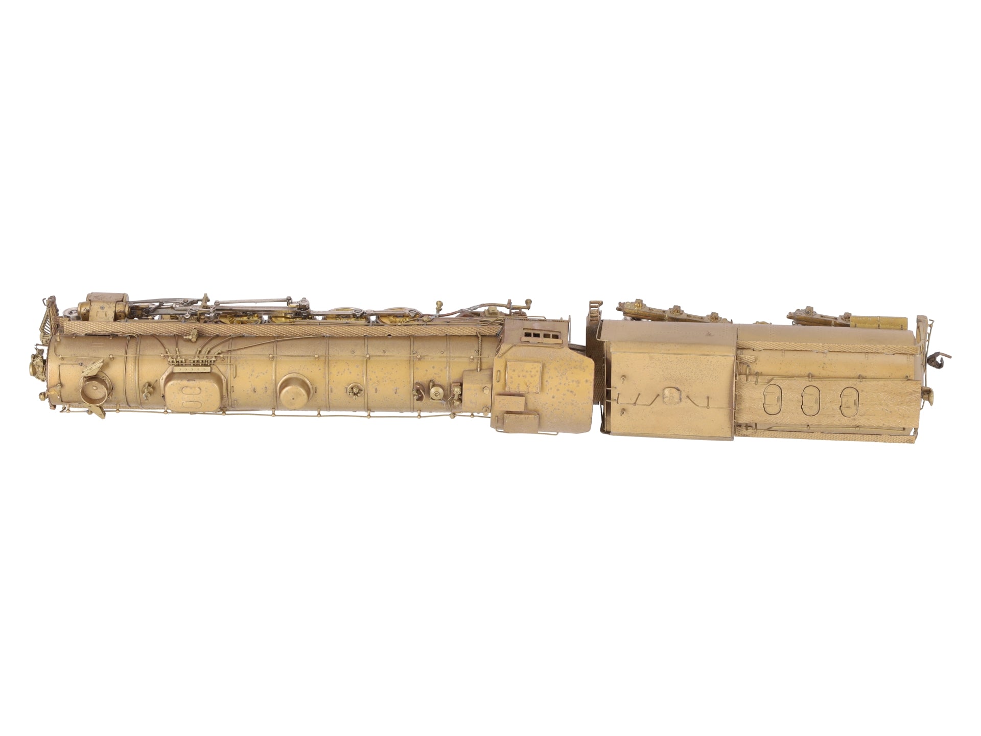 Overland HO Scale Brass UP 5090 4-10-2 Steam Locomotive w/Tender -Unpainted EX/Box