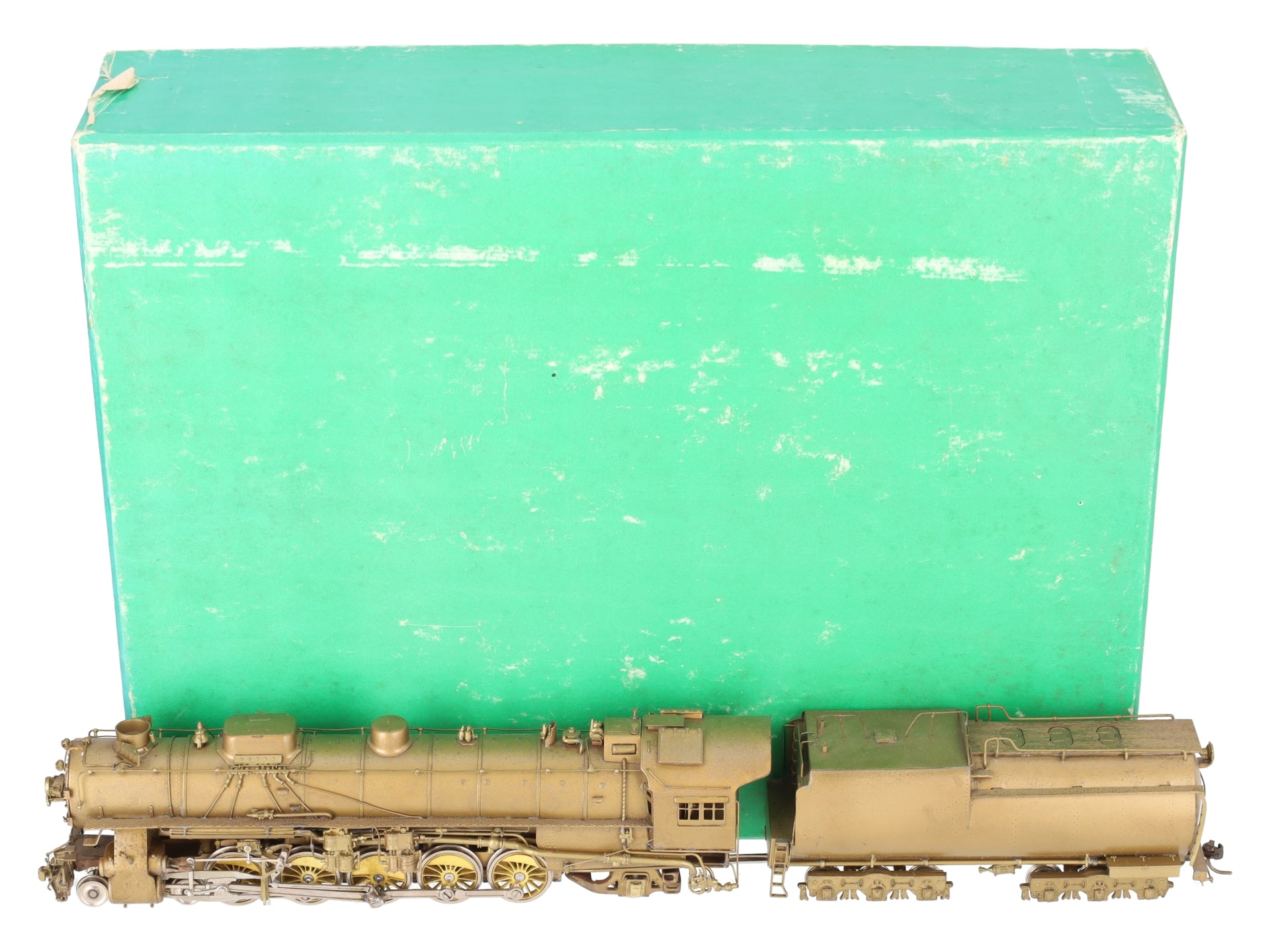 Overland HO Scale Brass UP 5090 4-10-2 Steam Locomotive w/Tender -Unpainted EX/Box