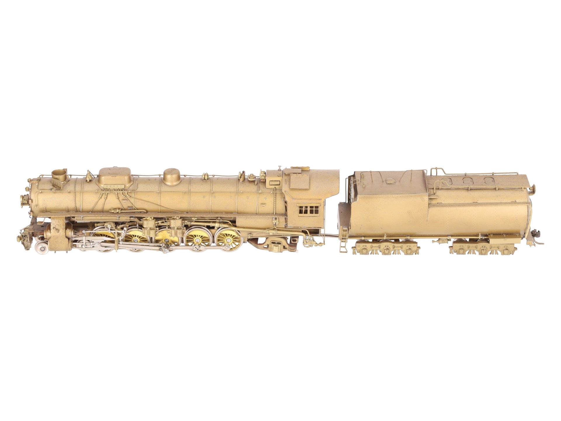 Overland HO Scale Brass UP 5090 4-10-2 Steam Locomotive w/Tender -Unpainted EX/Box