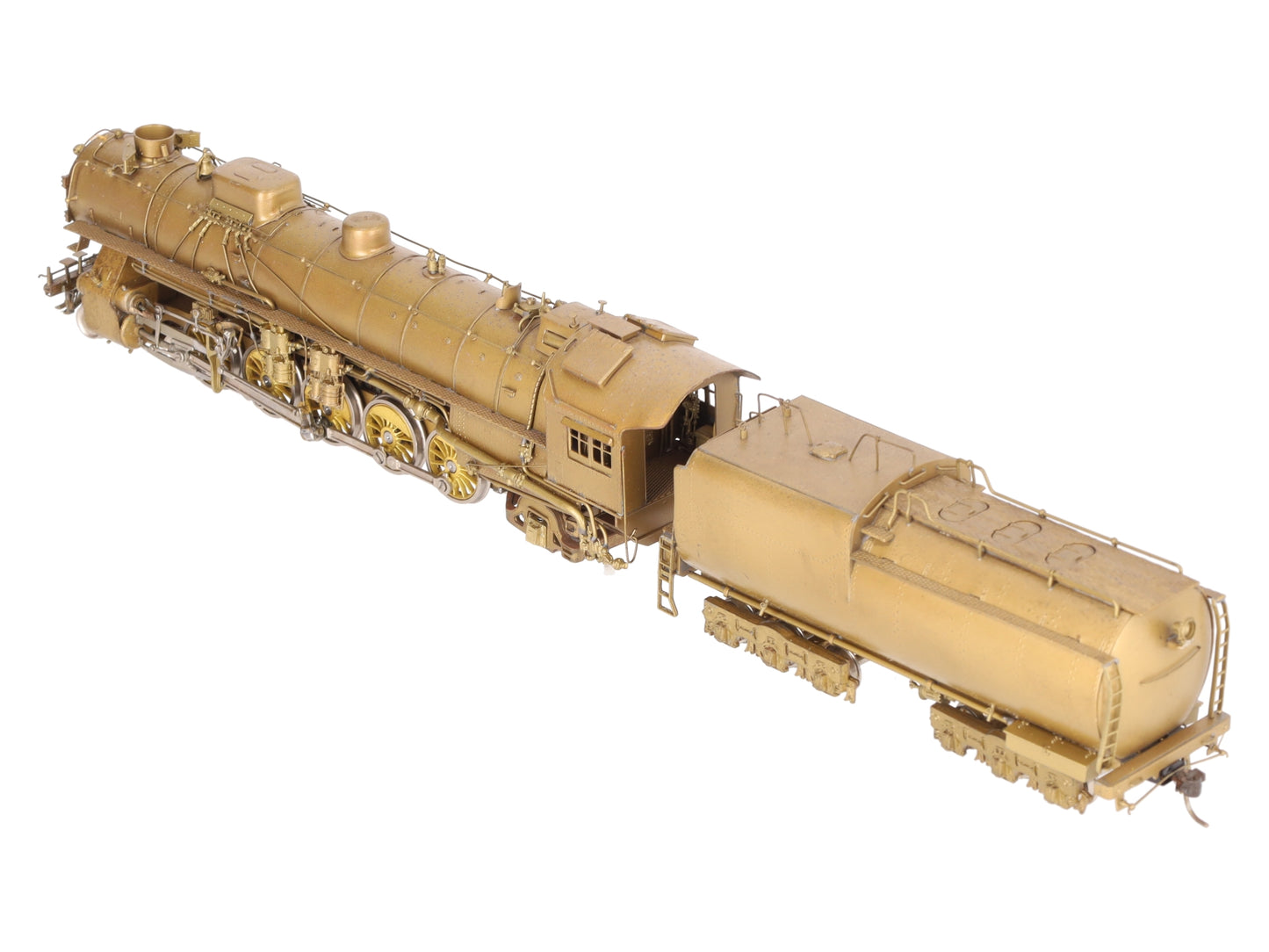 Overland HO Scale Brass UP 5090 4-10-2 Steam Locomotive w/Tender -Unpainted EX/Box