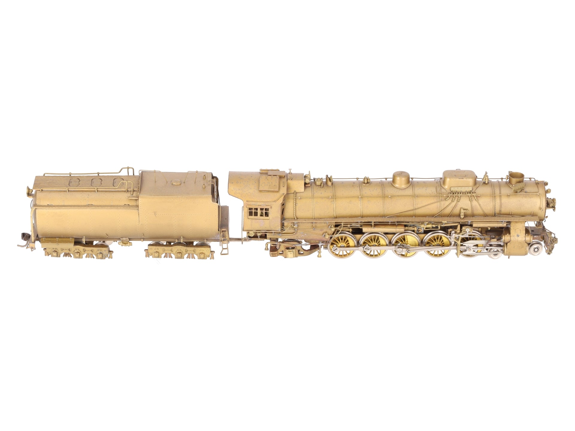 Overland HO Scale Brass UP 5090 4-10-2 Steam Locomotive w/Tender -Unpainted EX/Box
