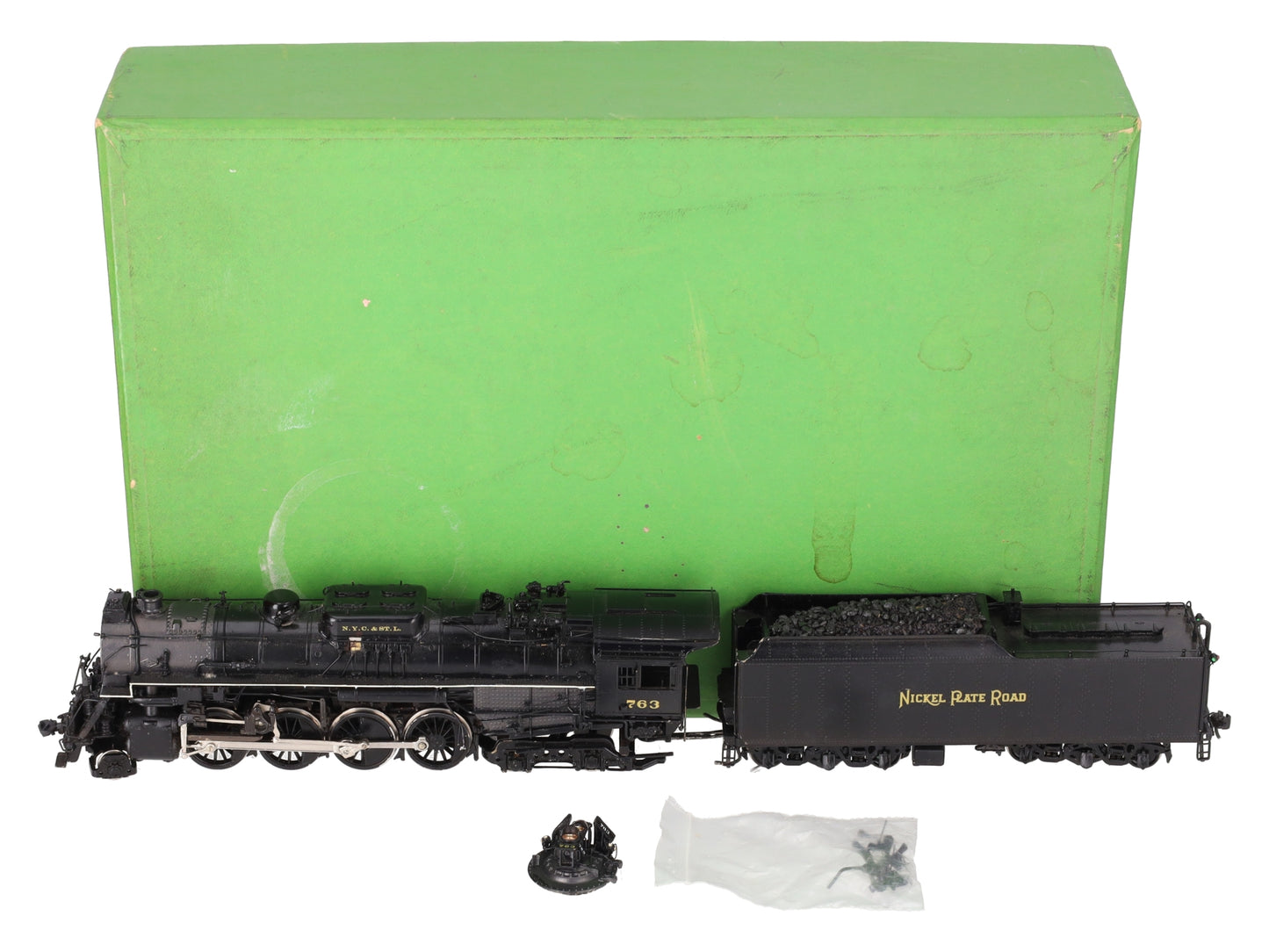 Overland OMI-1449 HO BRASS NKP 'S-2' 2-8-4 Steam Locomotive & Tender -Painted/Box