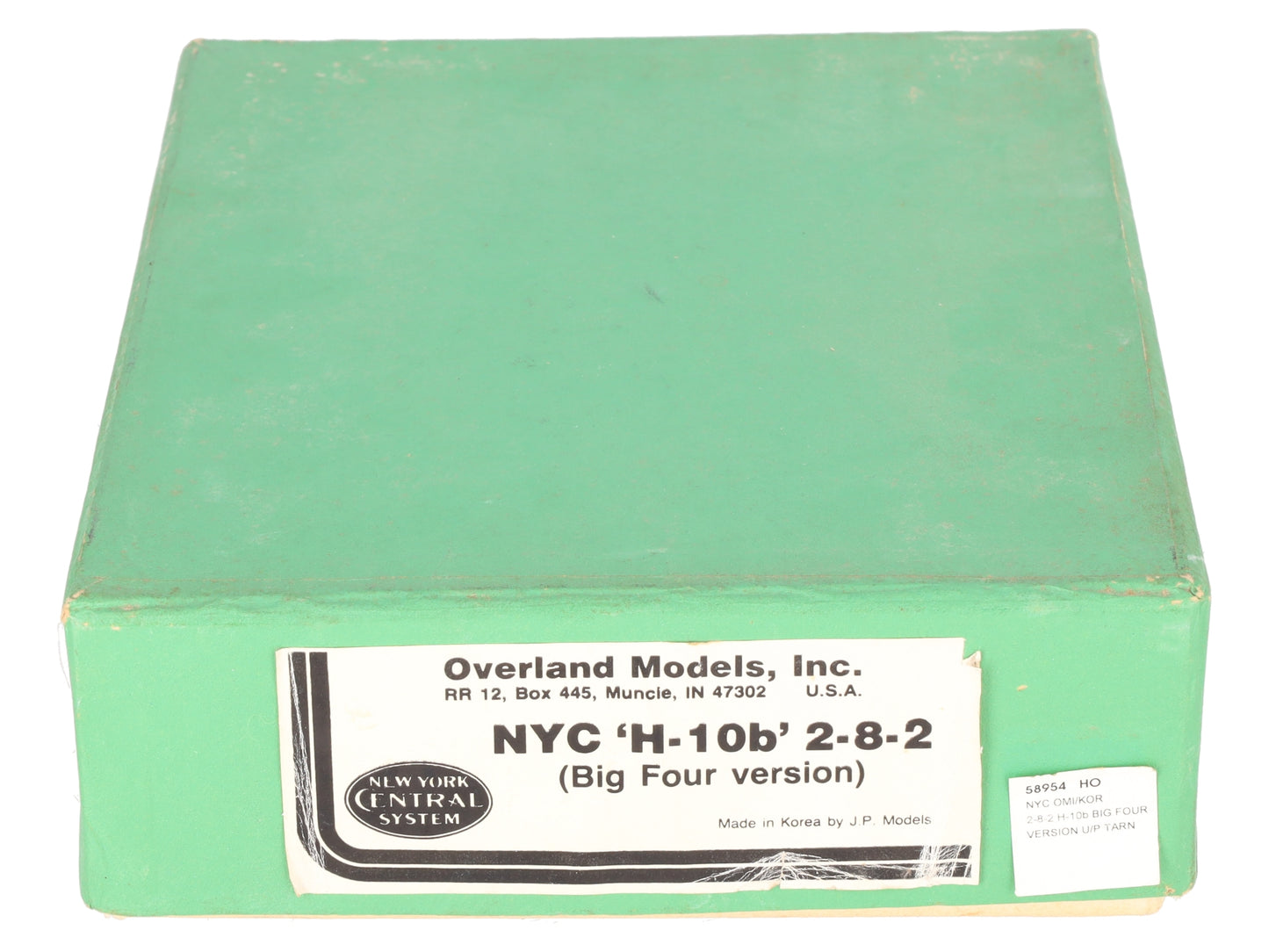 Overland HO BRASS NYC 'h-10b' 2-8-2 Steam Locomotive & Tender -Painted/Box