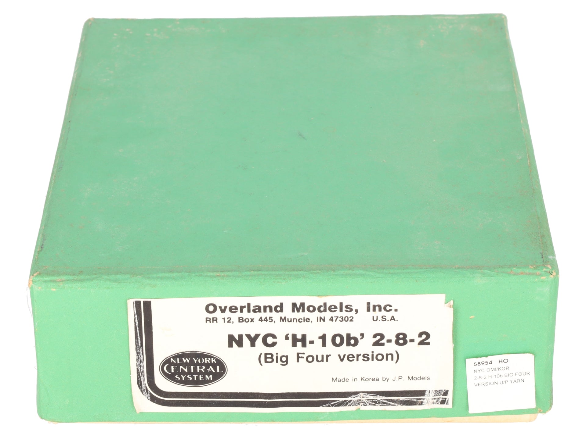 Overland HO BRASS NYC 'h-10b' 2-8-2 Steam Locomotive & Tender -Painted/Box