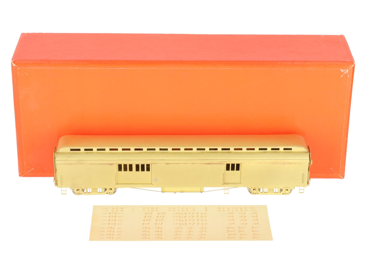 Nickel Plate Products HO Scale BRASS NYO&W Baggage Express Car- Unpainted EX/Box