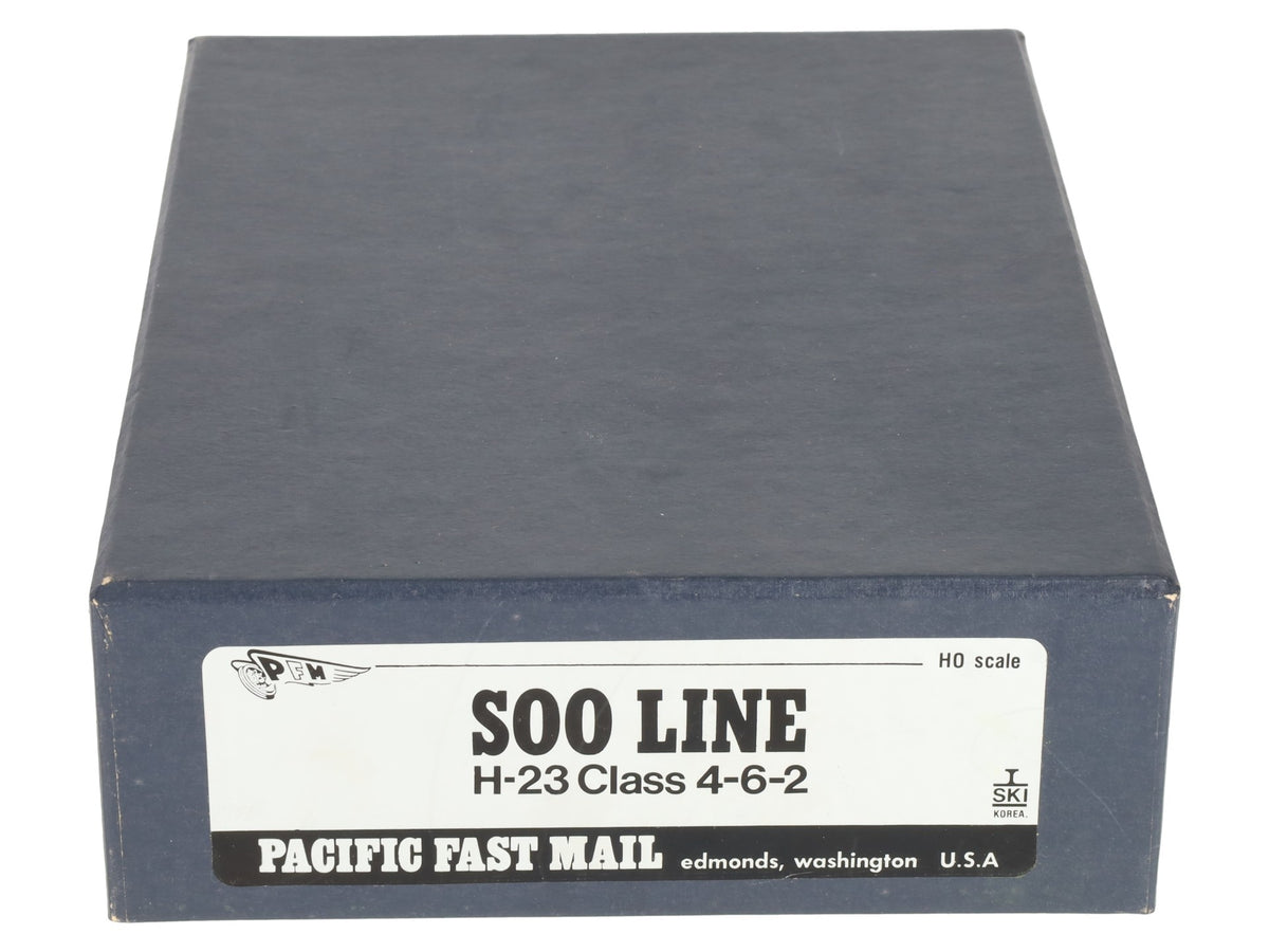 Pacific Fast Mail HO Scale BRASS Soo Line 4-6-2 H-23 Steam Loco & Tender- U/P LN/Box
