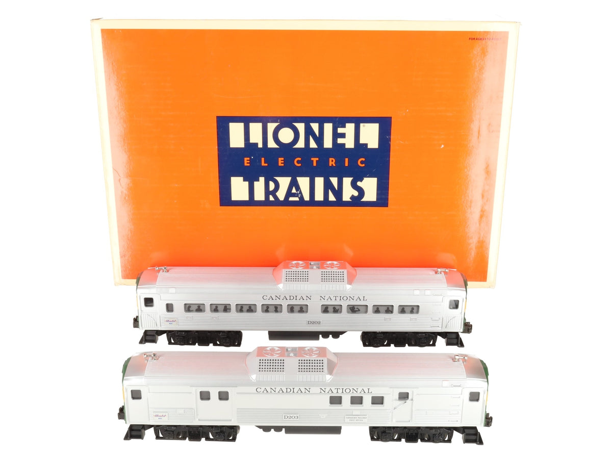 Lionel 6-18506 O Gauge Canadian National Budd Cars: #D202, #D203 EX/Box