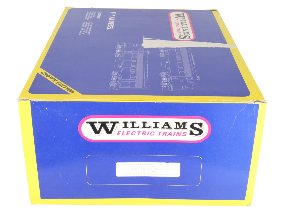 Williams 4309 O Gauge Santa Fe War Bonnet F-7 AA Diesel Locomotive Set EX/Box