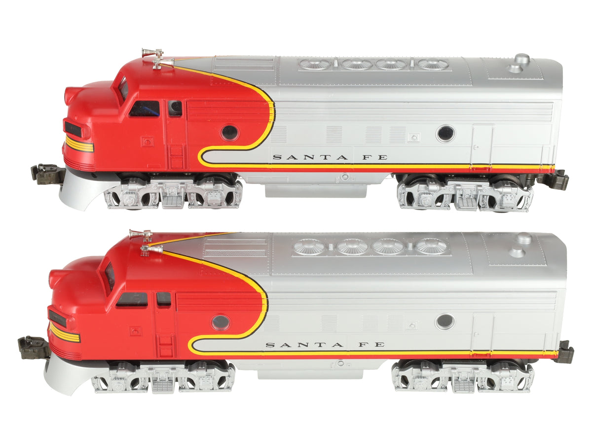 Williams 4309 O Gauge Santa Fe War Bonnet F-7 AA Diesel Locomotive Set EX/Box