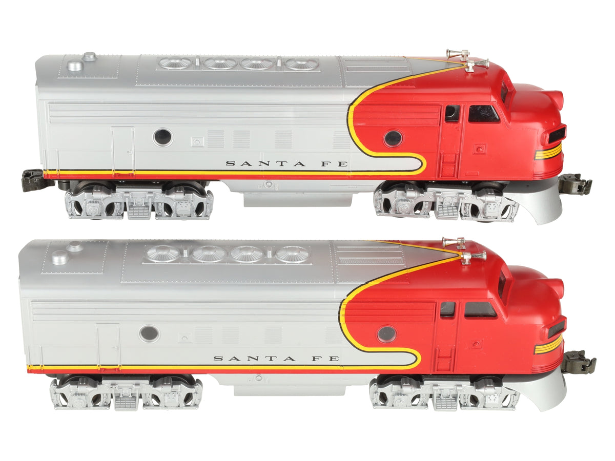Williams 4309 O Gauge Santa Fe War Bonnet F-7 AA Diesel Locomotive Set EX/Box