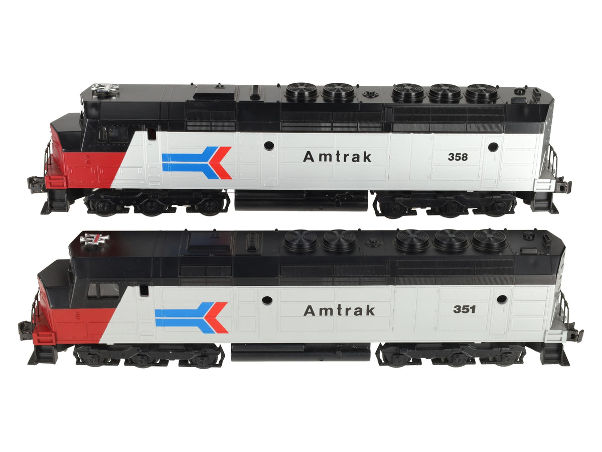 Williams FP-45 O Gauge Amtrak FP09 & FP12 Diesel Locomotive Set: 358, 351 EX/Box