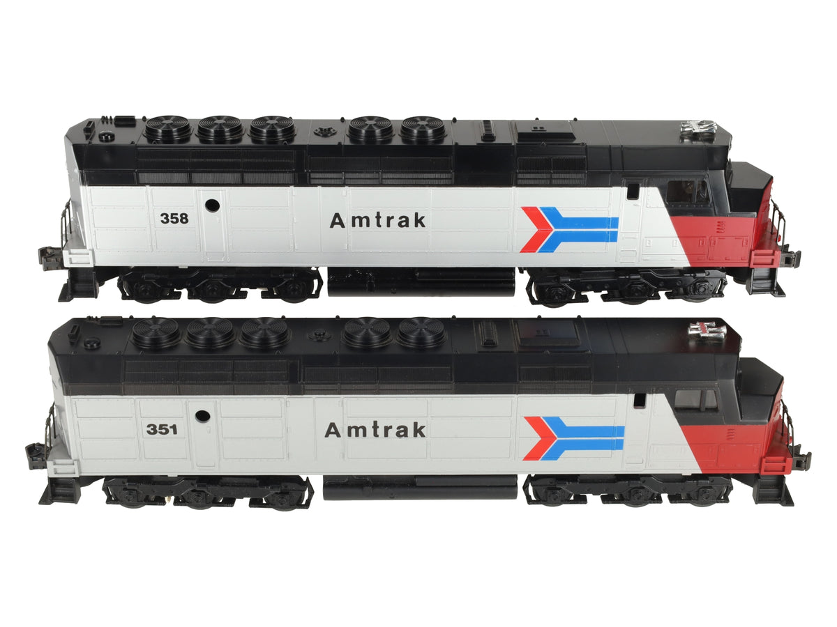 Williams FP-45 O Gauge Amtrak FP09 & FP12 Diesel Locomotive Set: 358, 351 EX/Box