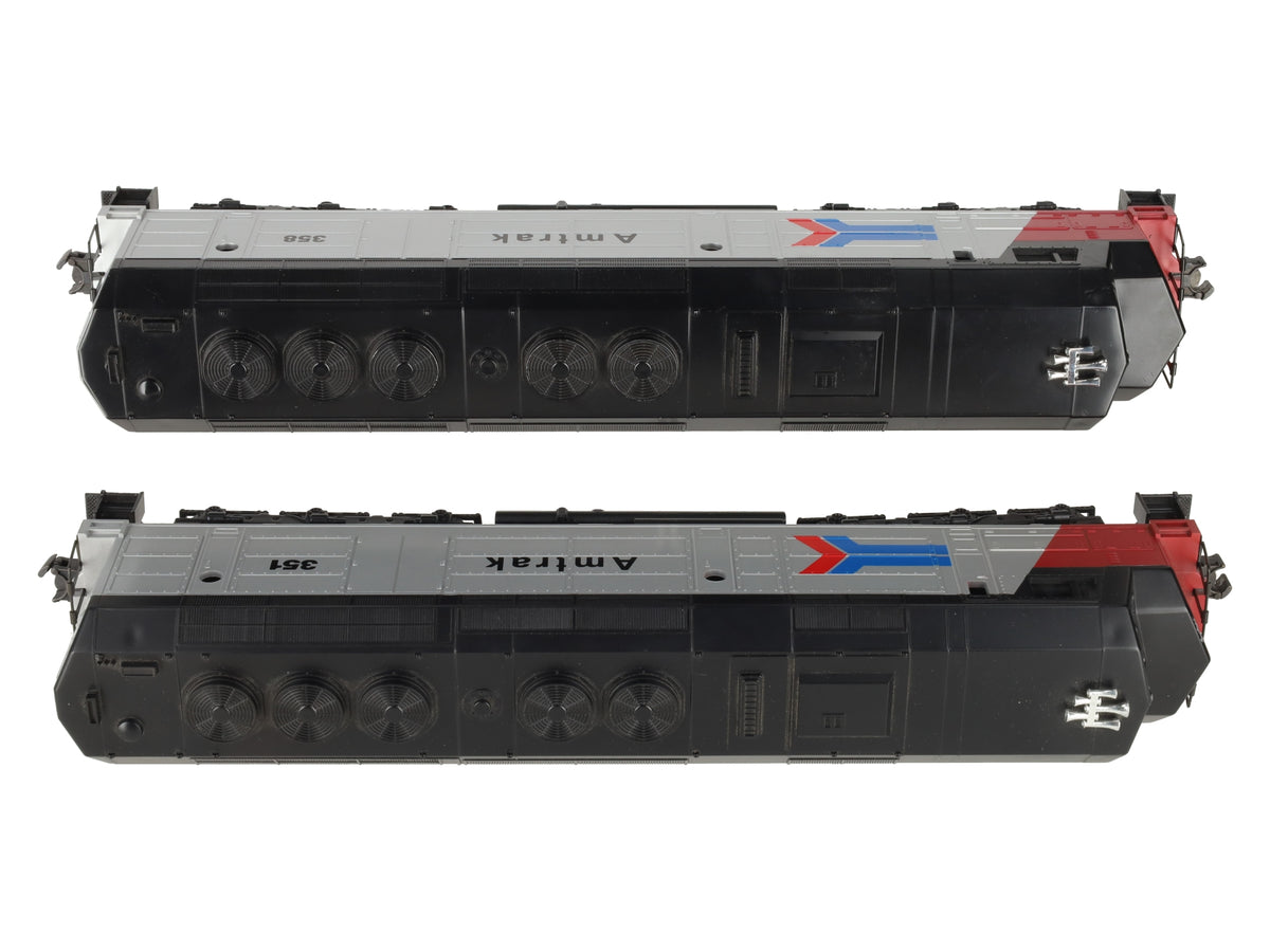 Williams FP-45 O Gauge Amtrak FP09 & FP12 Diesel Locomotive Set: 358, 351 EX/Box