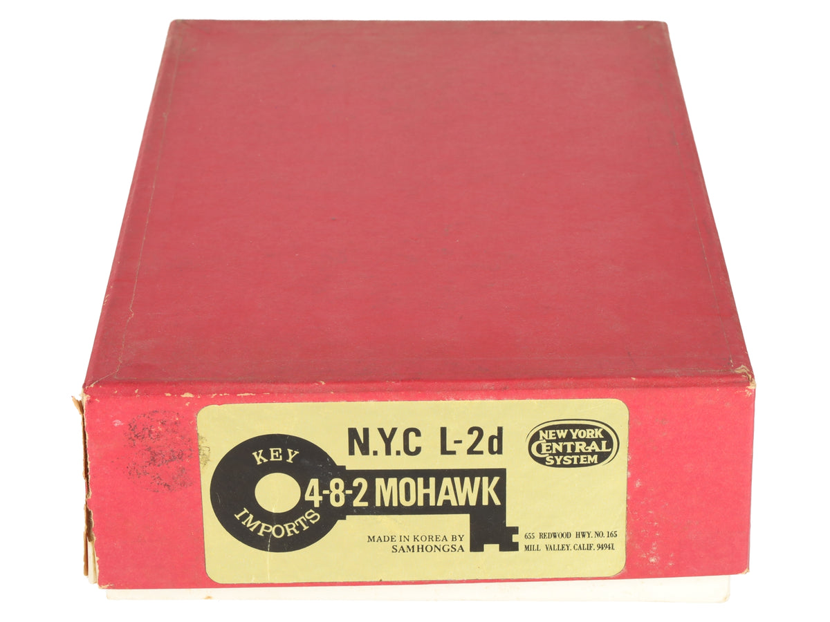 Key Imports HO BRASS NYC L-2d 4-8-2 Mohawk Steam Loco/Tender -Painted EX/Box