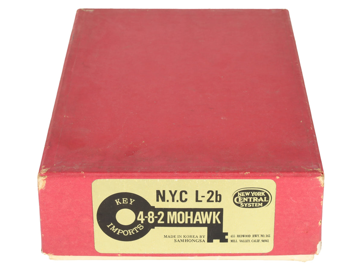 Key Imports HO Scale NYC L-2b 4-8-2 Mohawk Steam Locomotive & Tender -Painted EX/Box