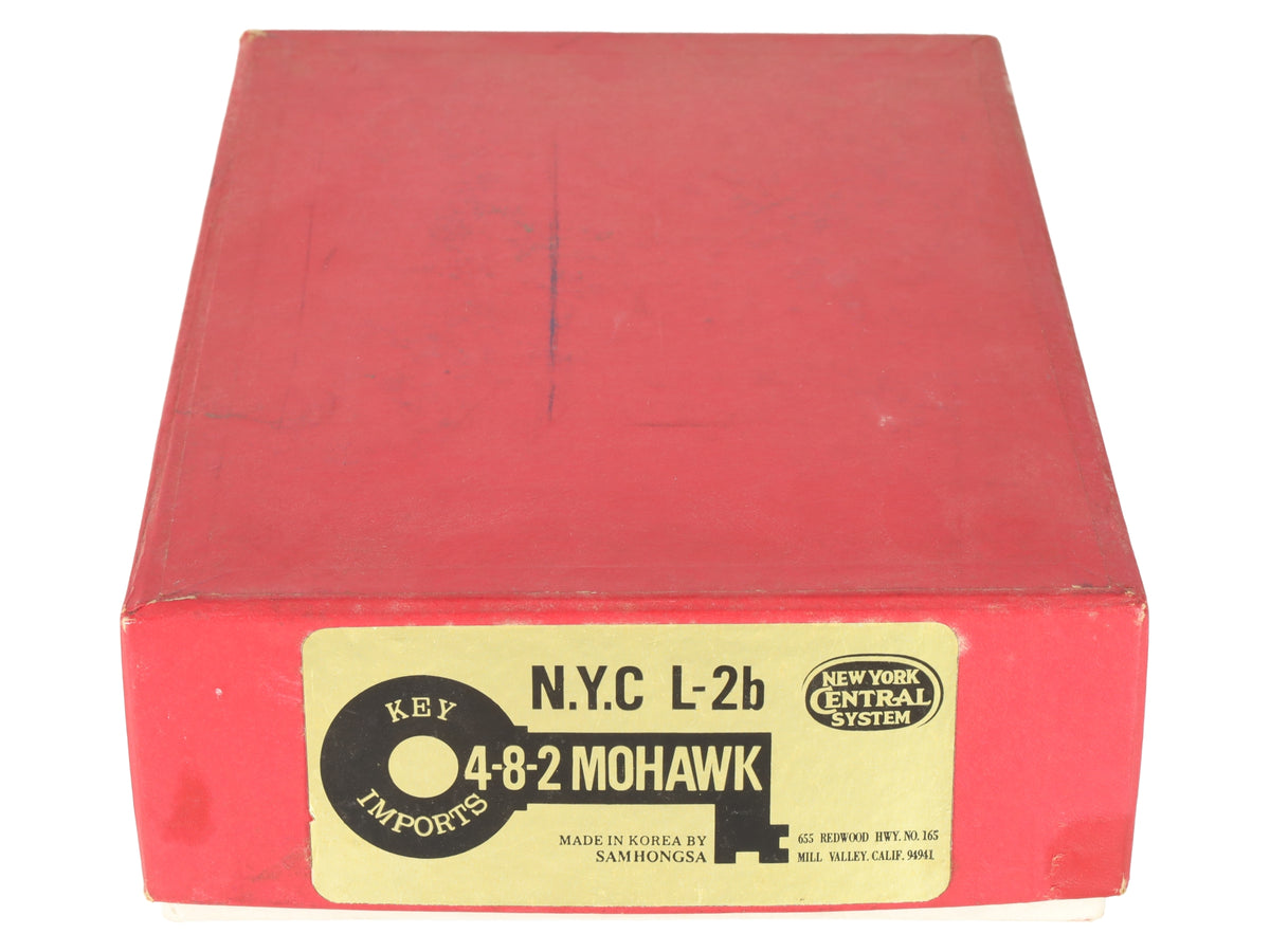 Key Imports HO Brass NYC L-2b 4-8-2 Mohawk Steam Locomotive & Tender -Painted EX/Box