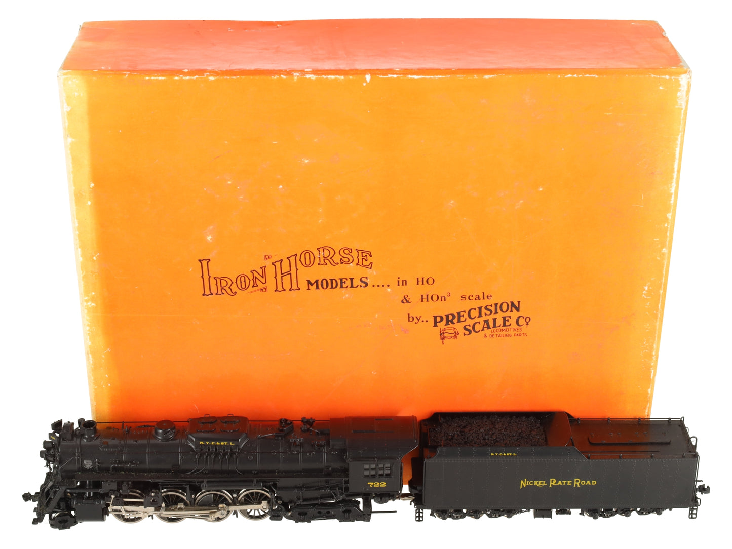 Precision Scale Co. 16628-1 HO BRASS NKP 2-8-4 S-1 Steam Loco & Tender - Painted EX/Box