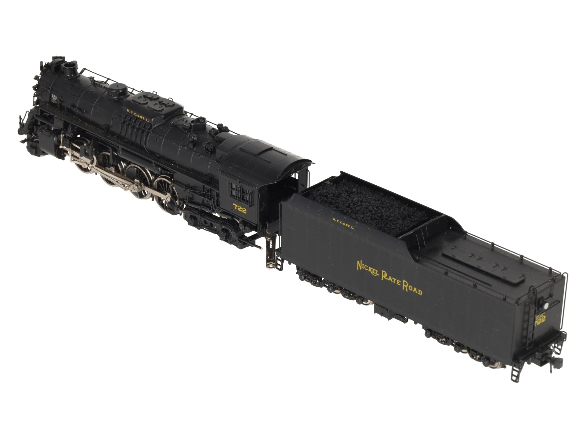 Precision Scale Co. 16628-1 HO BRASS NKP 2-8-4 S-1 Steam Loco & Tender - Painted EX/Box