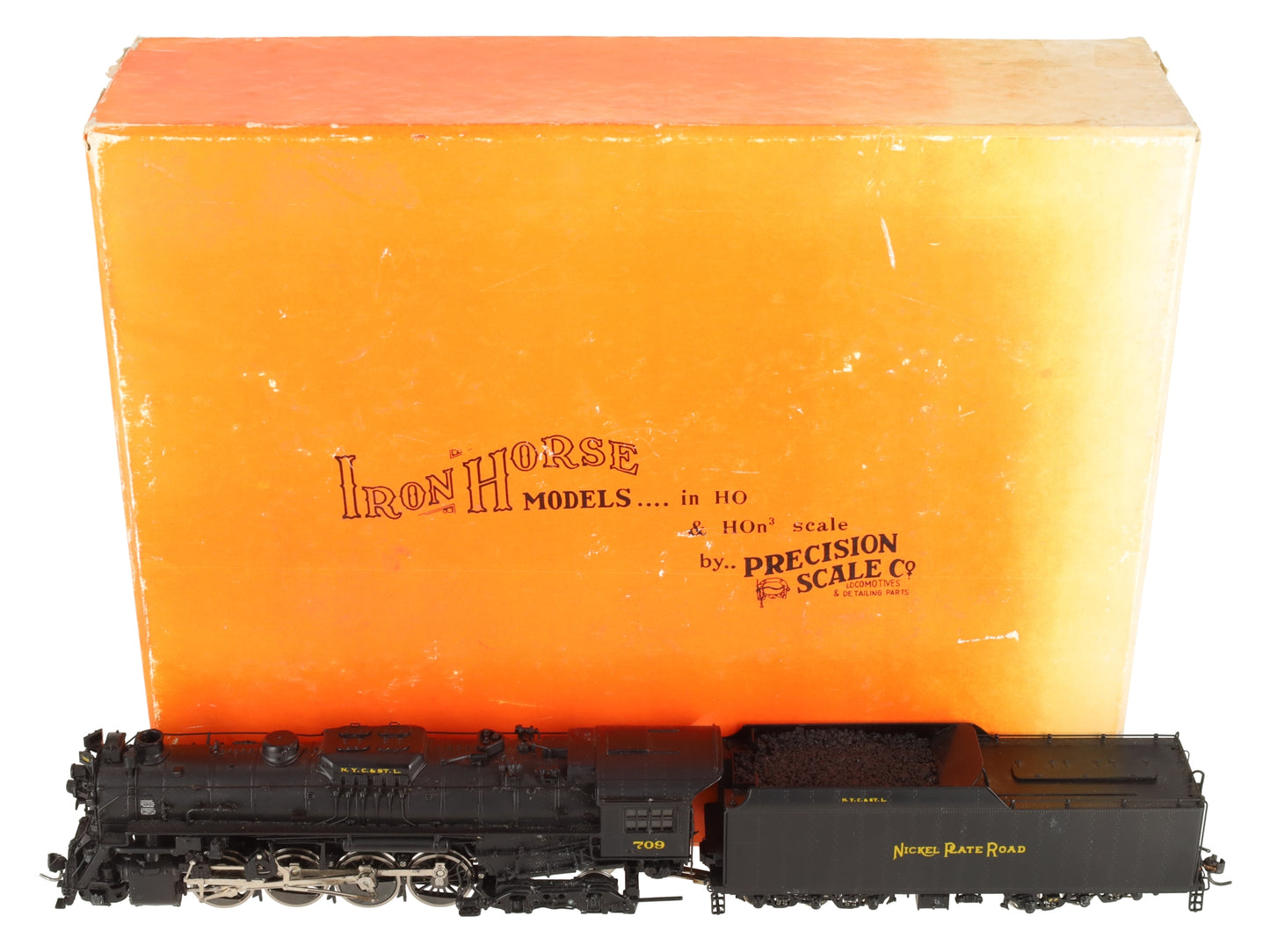 Precision Scale Co. 16626-1 HO BRASS NKP 2-8-4 Steam Loco & Tender - Painted EX/Box