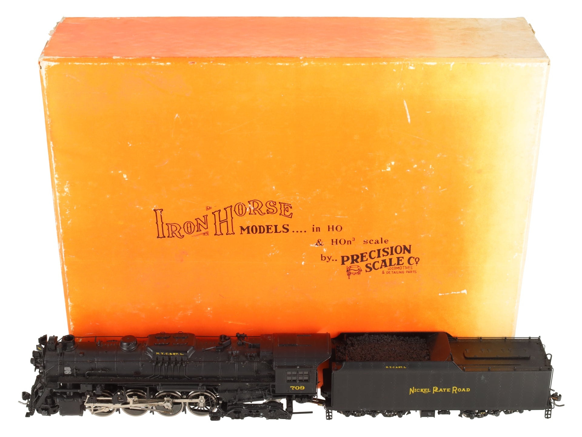 Precision Scale Co. 16626-1 HO BRASS NKP 2-8-4 Steam Loco & Tender - Painted EX/Box