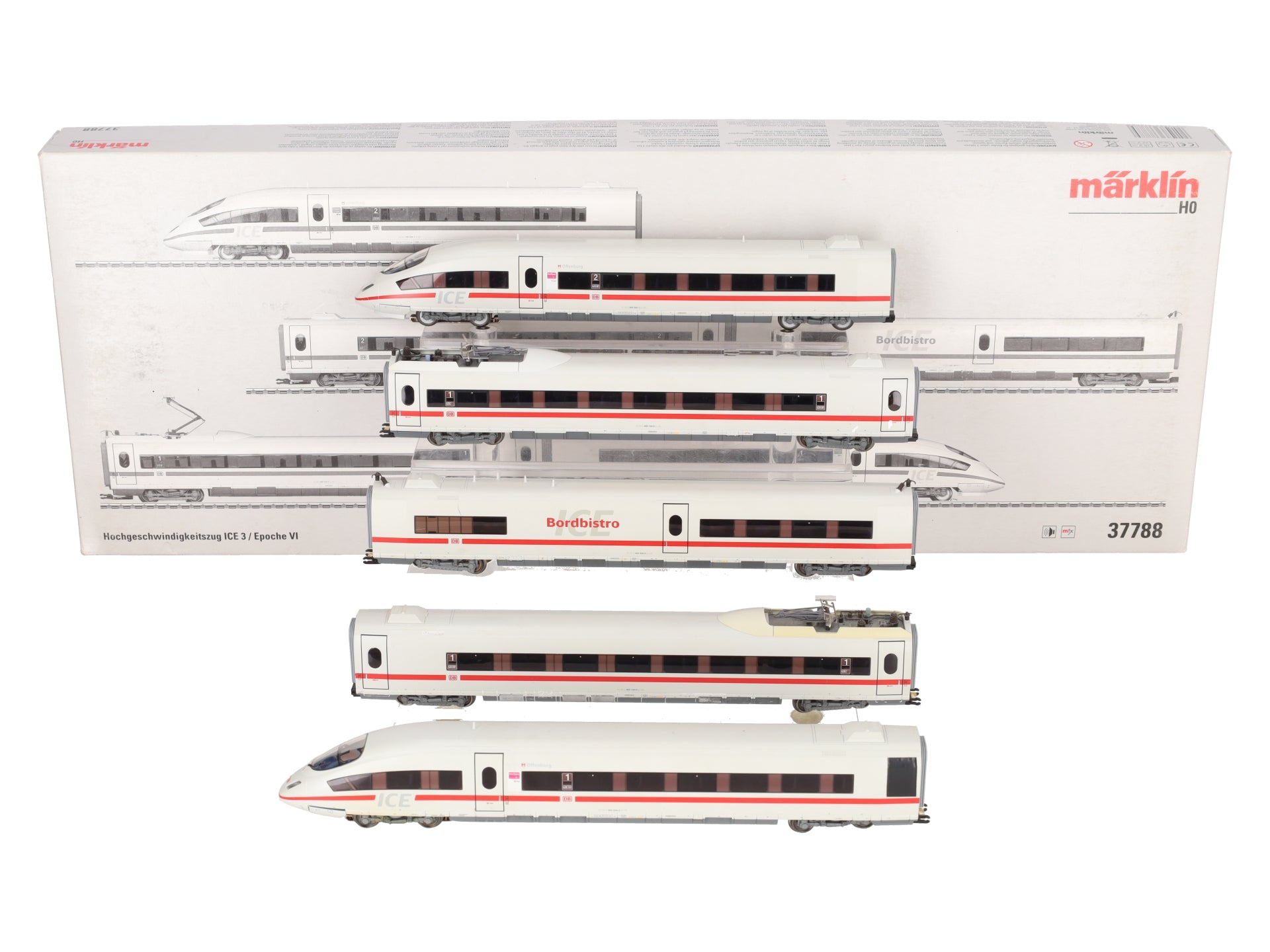 Marklin 37788 HO German Federal Railroad 403 Electric ICE 3 Set w/DCC & Sound EX/Box