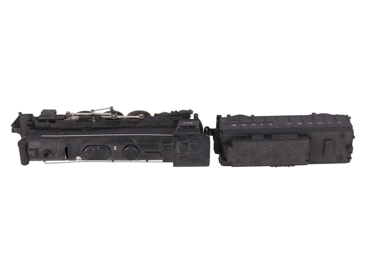 Lionel 665 Vintage O Gauge 4-6-4 Steam Locomotive with 6026W Tender VG