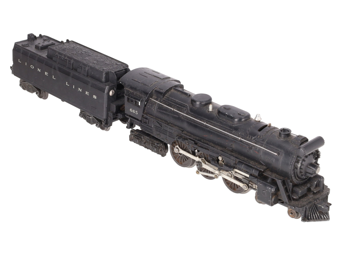 Lionel 665 Vintage O Gauge 4-6-4 Steam Locomotive with 6026W Tender VG