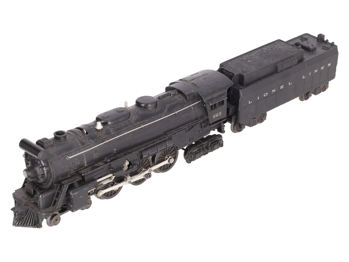 Lionel 665 Vintage O Gauge 4-6-4 Steam Locomotive with 6026W Tender VG