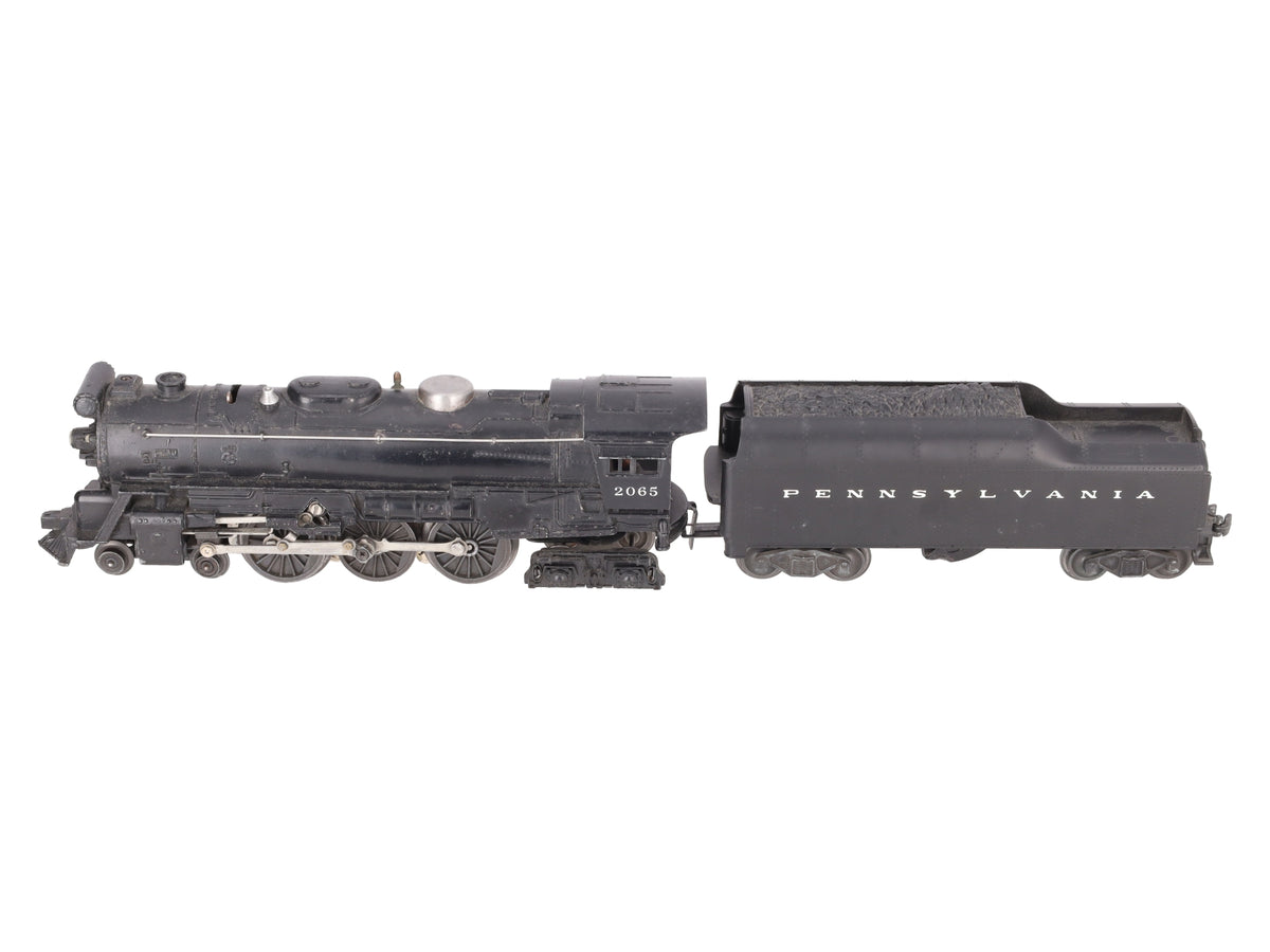 Lionel 2065 Vintage O Gauge 4-6-4 Small Hudson Steam Locomotive & 2046W Tender VG