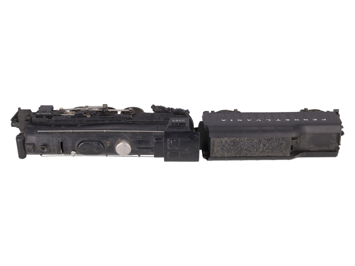 Lionel 2065 Vintage O Gauge 4-6-4 Small Hudson Steam Locomotive & 2046W Tender VG